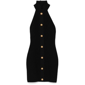 발망 홀터넥 미니 드레스