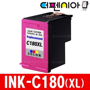 삼성 INK-M180 C180 XL 대용량 재생잉크 SL-J1660 SL-J1770FW SL-J1665 SL-J166X, 1개, 2.(정품대비3배 대용량) INK-C180 XL 컬러