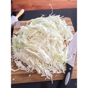 국산 양배추 슬라이스 1kg 간편야채 양배추채 양배추샐러드, 1개