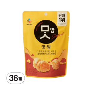 맛밤 유기농, 80g, 36개