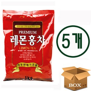 대호 레몬홍차 1kg 자판기용 차음료 아이스티 분말 자판기용 아이스티, 1개입, 5개