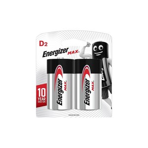 에너자이저 알카라인 맥스 D형 건전지, 2개입, 1개
