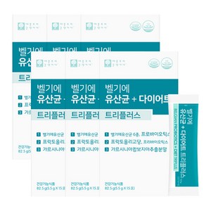 벨기에 유산균 트리플러스 15포X6박스, 82.5g, 6박스