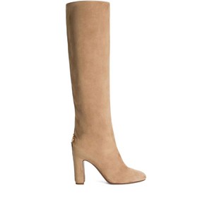 돌체앤가바나 블록 힐 부츠 90mm, Europe 38(KR 250), 베이지계열