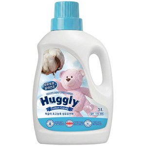 허글리 초고농축 섬유유연제 코튼캔디, 3L, 1개