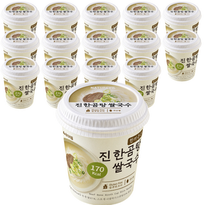 한끼든든 쌀국수 진한곰탕맛 소컵, 15개