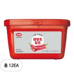 [삼화] 태양초 담은 2배 고추장, 1kg, 12개