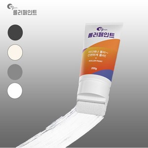 달나라 롤러 페 인트 3통 노루페인트 롤러붓 로라붓 셀프페인팅, 화이트, 200ml, 1개
