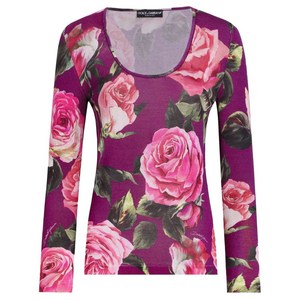 돌체앤가바나 플로럴 프린트 탑