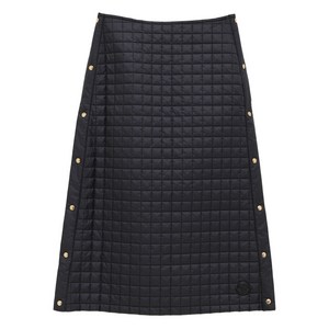 몽클레르 스냅 버튼 퀼팅 미니 스커트, 블랙계열, Italy 40(KR 44)