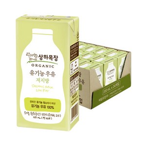 [매일유업] 상하목장 유기농 저지방우유 200ml 24팩, 24개