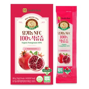 헬스베스트 착즙베스트 유기농 NFC 100% 석류즙, 280g, 1박스