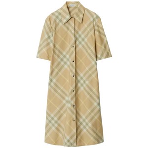 버버리 빈티지 체크 셔츠 드레스, 베이지계열, UK 6(KR 44-55)