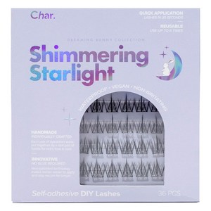 Char 핸드메이드 드리밍 버니 컬렉션 인조 속눈썹 36개입, 심미링스타라이트, 1개