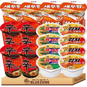 소컵라면 C세트 육개장사발면4개 김치사발면4개 신라면4개 새우탕4개 라면스틱4개