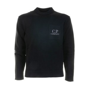 C.P.컴퍼니 로고 패치 포켓 스웨터
