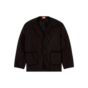 디젤 S보이즈 퀼팅 V넥 재킷, 블랙계열, Standard XL(KR 110)