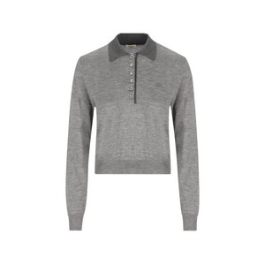 셀린느 버튼 폴로 탑, 그레이계열, XS(KR 44)