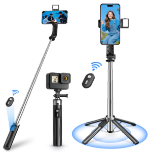 NICESUN 블루투스 휴대폰 삼각대 스마트폰/카메라/고프로 삼각대 셀카봉 103cm P07