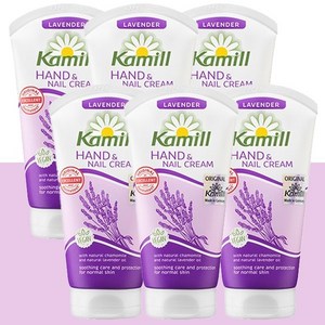 (특가) 카밀 핸드 앤 네일 크림 라벤더 75ml x 6개 / 끈적임없는 로션 크림 승무원크림 향기좋은 고보습 저자극 핸드크림