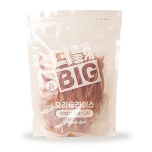 강아지 대용량간식1kg 더빅 오리슬라이스1kg, 1개, 1000g