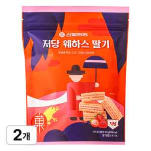 삼팔당땡 저당 웨하스 딸기, 165g, 2개