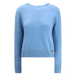 마르니 오픈 백 크루 넥 스웨터, 블루계열, Italy 42(KR 55-66)