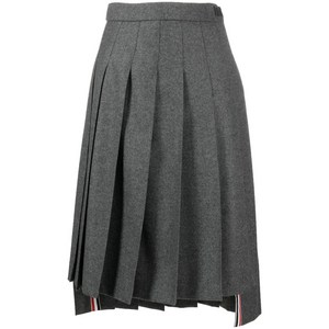 톰 브라운 20th 애니버서리 플리츠 버진 울 스커트, 그레이계열, Italy 40(KR 55)