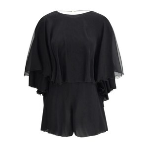 생로랑 silk playsuit, 블랙계열, France 38(KR 66)