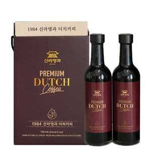 1984 신라명과 더치커피 콜드브루 원액 커피 선물세트(유리병), 2개입, 375ml, 1개