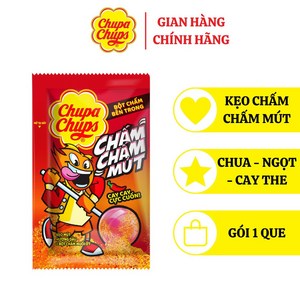 [Chup Chups 츄파춥스] 막대사탕 (고추소금을 곁들인 딸기맛), 128g, 1개