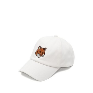 메종키츠네 폭스 헤드 자수 캡 모자