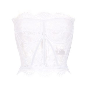 돌체앤가바나 스트랩리스 레이스 탑, 화이트계열, Italy 38(KR 33)