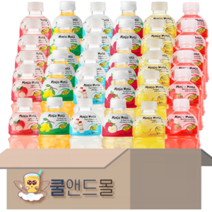 [쿨앤드몰] 모구모구 6가지맛(리치+망고+요거트+사과+파인애플+딸기), 320ml, 24개