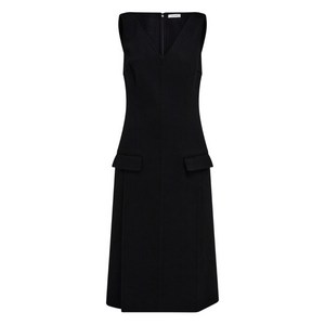 페라가모 V넥 민소매 드레스, 블랙계열, Italy 36