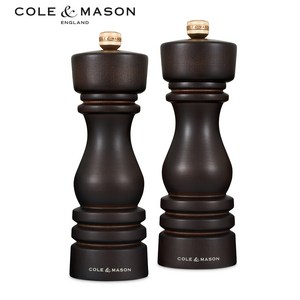 [콜앤메이슨] 런던 소금 후추 그라인더 선물 세트 180mm, 1세트, 35ml, 다크 초콜릿 180mm