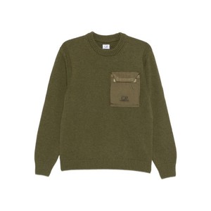 C.P.컴퍼니 체스트 포켓 스웨터, 그린계열, Standard L(KR 105)