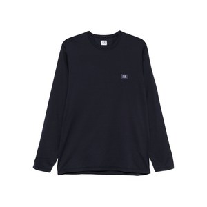 C.P.컴퍼니 로고 패치 스웨터, 블루계열, Standard S