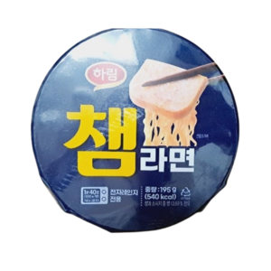 하림 챔라면 컵 195g, 6개