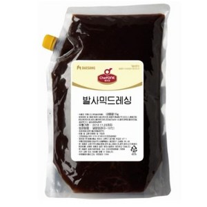 청정원 쉐프원 발사믹 드레싱 2kg, 2개