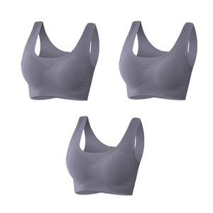 어워크 심리스 노와이어 스포츠 브라 3P 브래지어 S-2XL