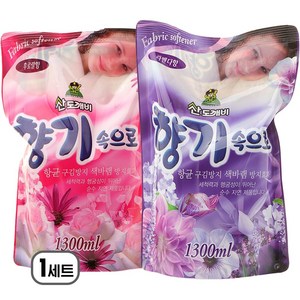 산도깨비 향기속으로 섬유유연제 대용량 리필 라벤더1+후로랄1 세트, 1세트, 2.6kg