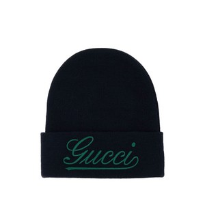 구찌 로고 자수 비니