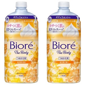 비오레 바디워시 거품타입 금목서 향 리필용, 780ml, 2개