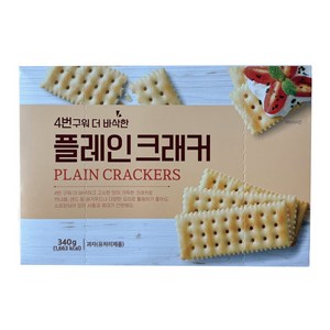 4번구워 더 바삭한 플레인 크래커, 340g, 5개