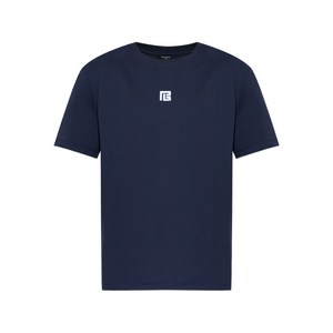 발망 로고 자수 크루넥 티셔츠, 블루계열, Standard S(KR 100)