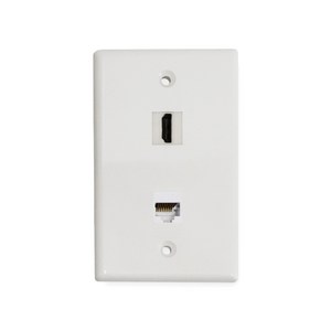 HDMI 1구 LAN 1구 월플레이트 벽부 판넬 WPHL0101