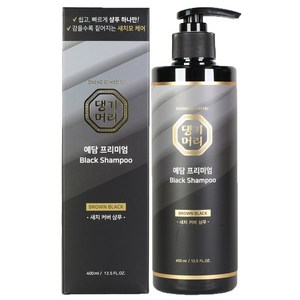 댕기머리 예담프리미엄 블랙샴푸 새치커버 탈모샴푸, 1개, 400ml