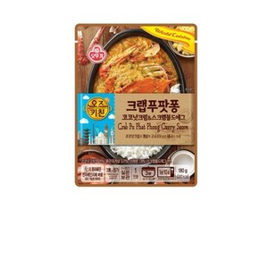 오뚜기 오즈키친 푸팟퐁카레 코코넛크림 게살 180g, 12개