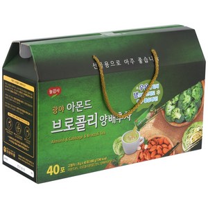 광야식품 아몬드 브로콜리양배추차, 1개, 40개입, 25g